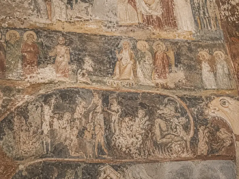 Dettaglio di un affresco storico